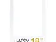 LUOEM Happy 18th Birthday Anniversary Picture Selfie Frame Ritagli Photo Booth Props per l...