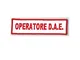 TOPPA PATCH OPERATORE D.A.E. CON VELCRO - DIM. 11,8 x 3,3 cm