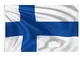 150x90cm Bandiera Finlandese, Bandiera Finlandia con 2 Occhielli in Metallo Bandiera della...