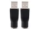 Bewinner Adattatore da USB a PS/2, USB 2.0 A Convertitore da Maschio a PS/2 Femmina Comput...