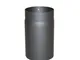 Kamino-Flam Tubo lineare per stufa, tubo canna fumaria Senotherm, ca. 250 x Ø 120 mm, nero