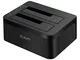 Alxum Dock Hard Disk, USB 3.0 to SATA Dual bay Hard Drive Docking Station con Funzione di...