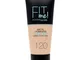 Maybelline New York Fondotinta Fit Me Matte&Poreless, Finish Opacizzante e Fissante, Tonal...