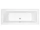 Hudson Reed Vasca da Bagno Rettangolare da Parete - Acrilico Bianco - Design con Seduta Re...