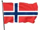 Bandiera della Norvegia Breeze Bandiera, 9 x 1,5 m, in poliestere, con occhielli per giard...
