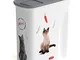 Curver Contenitore per Alimenti per Gatto, 6 L, Bianco, 28 x 12 x 28 cm