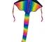 CIM Grande Aquilone - Super DRACHEN Rainbow Flyer XL - Aquilone monofilo per Bambini a Par...