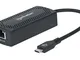 Manhattan 153461 Adattatore di Rete USB-C™ a 5GBASE-T Nero Nero