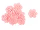 non-brand 10pcs Applique a Fiori all'Uncinetto a Tre Strati Fatta a Mano - Stile 2 Rosa