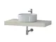 Mensola Bagno Lavabo Con Ciotola 90 Cm Effetto Legno Pino Bianco