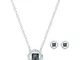 Swarovski Set Swarovski Angelic Square, grigio, placcato rodio