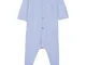 Petit Bateau 67411 Magellan - Tutina per Neonato, Unisex Azzurro 6 Mesi