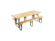 SET BIRRERIA 220x70 H 76 cm TAVOLO PANCHE SAGRA PIC-NIC