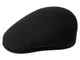 Kangol Pepe 504 Cappello Piatto Berretto M (56-57 cm) - Nero