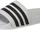 adidas Adilette Aqua, Ciabattine Unisex-Adulto, White Core Black White, 42 EU