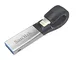 SanDisk iXpand (MFI) - Chiavetta USB da 32 GB per iPhone e iPad, colore: Argento/Nero nero...