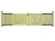 vidaXL 2X Legno Pino Impregnato Cancelli Giardino 300x75 cm Ingresso Recinto