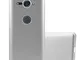 Cadorabo Custodia per Sony Xperia XZ2 Compact in ARGENTO METALLICO - Morbida Cover Protett...