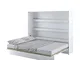 Bed Concept - Letto a scomparsa orizzontale, 160 x 200 cm, colore: Bianco laccato