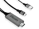 iHaven 2in1 HDMI to USB C Cavo per Collegare Cellulare a TV Thunderbolt 3 + Cavo di Ricari...
