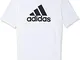Adidas YB MH BOS T, T-Shirt Bambino, White/Black, 3-4Y