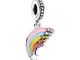 Annmors Donna Ciondolo Pendente Arcobaleno Colorato Argento 925 Colgantes con Zirconia cub...