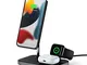 SATECHI Stand Di Ricarica Wireless Magnetico 3 In 1 - Compatibile Con iPhone 15 Pro Max/15...