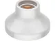 ledscom.com E27 Porcelain Lamp Socket Elektra, rotondo, bianco, 90mm