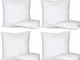 Bed Store® Set 4 pezzi anima imbottitura anallergica per cuscini divano, poltrona, letto d...