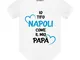 Lol t-shirt Body Neonato Napoli Manica Corta (3 mesi)