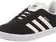 adidas Gazelle J, Scarpe da Ginnastica Basse Unisex - Bambini e ragazzi, Nero (Core Black/...