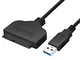 Yizhet Cavo Adattatore USB 3.0 a SATA, Cavo per Hard Drive SATA da USB 3.0 a SSD 2,5'' Con...
