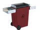 Linea Grilly Party Barbecue a Pellet, Bordeaux, 71x43x100 cm