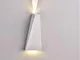 Lampada LED Cob 6W, da Parete Alluminio Bianco Wall Light Bianco Naturale 4000K Ip65