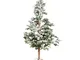 XONE Pinetto innevato in PE Real Touch 120cm | Mini Albero di Natale Artificiale con Base...