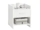 SoBuy Comodino bianco, Comodino letto con cassetto FBT66-W