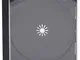 Custodia Jewel per 1 CD o DVD, 10,4 mm, vassoio nero, confezione da 25 pezzi, marca Dragon...