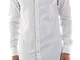 Tommy Hilfiger Core Stretch Slim Oxford Shirt Camicia, Weiß (Bright White 100), Large Uomo