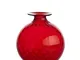 Venini Monofiori Balloton Vaso grande rosso filo verde mela 10018RVVM