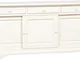 Biscottini Credenza cucina Made in Italy in legno massello - Credenza soggiorno 197x50x91...