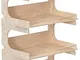 Cemab - Espositore in legno Ecologico, modello Europa 5 piani, larghezza 53 cm con montagg...