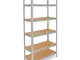 shelfplaza® 230x70x35cm HOME Scaffale metallo per carichi pesanti zincato con 6 ripiani co...