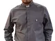 ANCORA INDUMENTA Camicia Prete Clergyman Manica Lunga - Grigio (40)