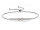 Angelady Bracciale a catena Infinity regolabile per donna Braccialetto Donna Regali di Fes...