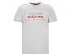 Red Bull Fuel for Fans - Maglietta da Uomo con Logo, Uomo, 170701041, Grigio, M