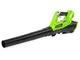 Greenworks G40AB Soffiatore Foglie Assiale a Batteria con Modalità Cruise, 177km/h, 11,05m...