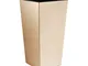 Vaso per piante Urbi Square 91,5 Lt con inserto, altezza 75,5 cm colore: beige