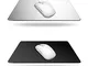 SourceTon - Tappetino per mouse da gioco in alluminio, 2 pezzi, colore: Argento e Nero com...