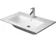 Lavabo Duravit Me by Starck Furniture, Senza Foro per Rubinetto, troppopieno, con Panca pe...