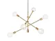 Modern Metal Sputnik Lampadario Luce In Ottone Moderna Plafoniera Lampade In Vetro Sfera I...